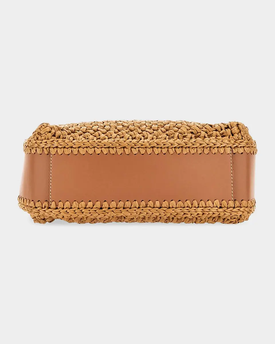 Tod's T Timeless Mini Raffia Bucket Bag | Thumbnail 6 Tod's T Timeless Mini Raffia Bucket Bag | Thumbnail 6