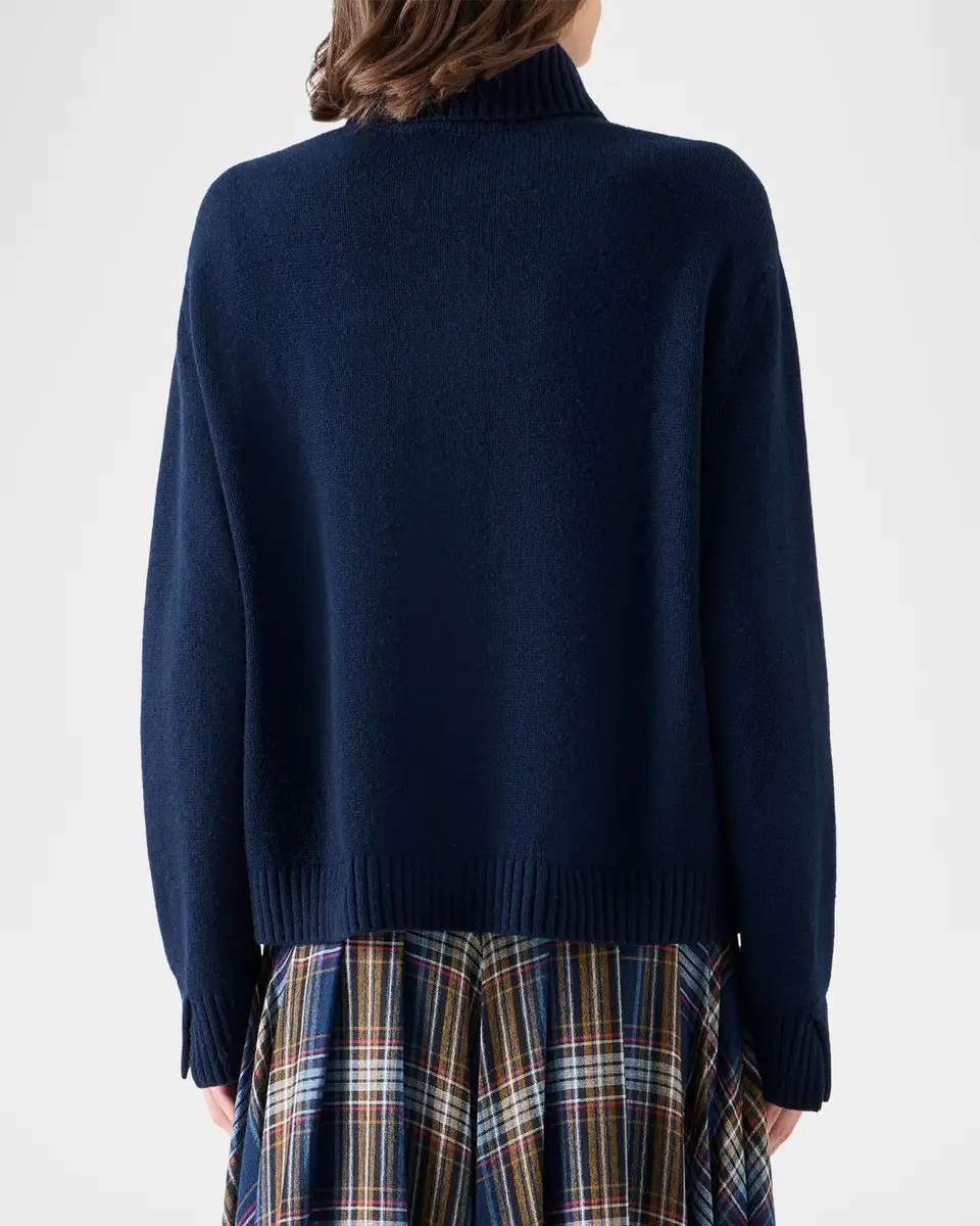Akris punto Chunky Yak Knit Half-Zip Pullover | Thumbnail 3 Akris punto Chunky Yak Knit Half-Zip Pullover | Thumbnail 3