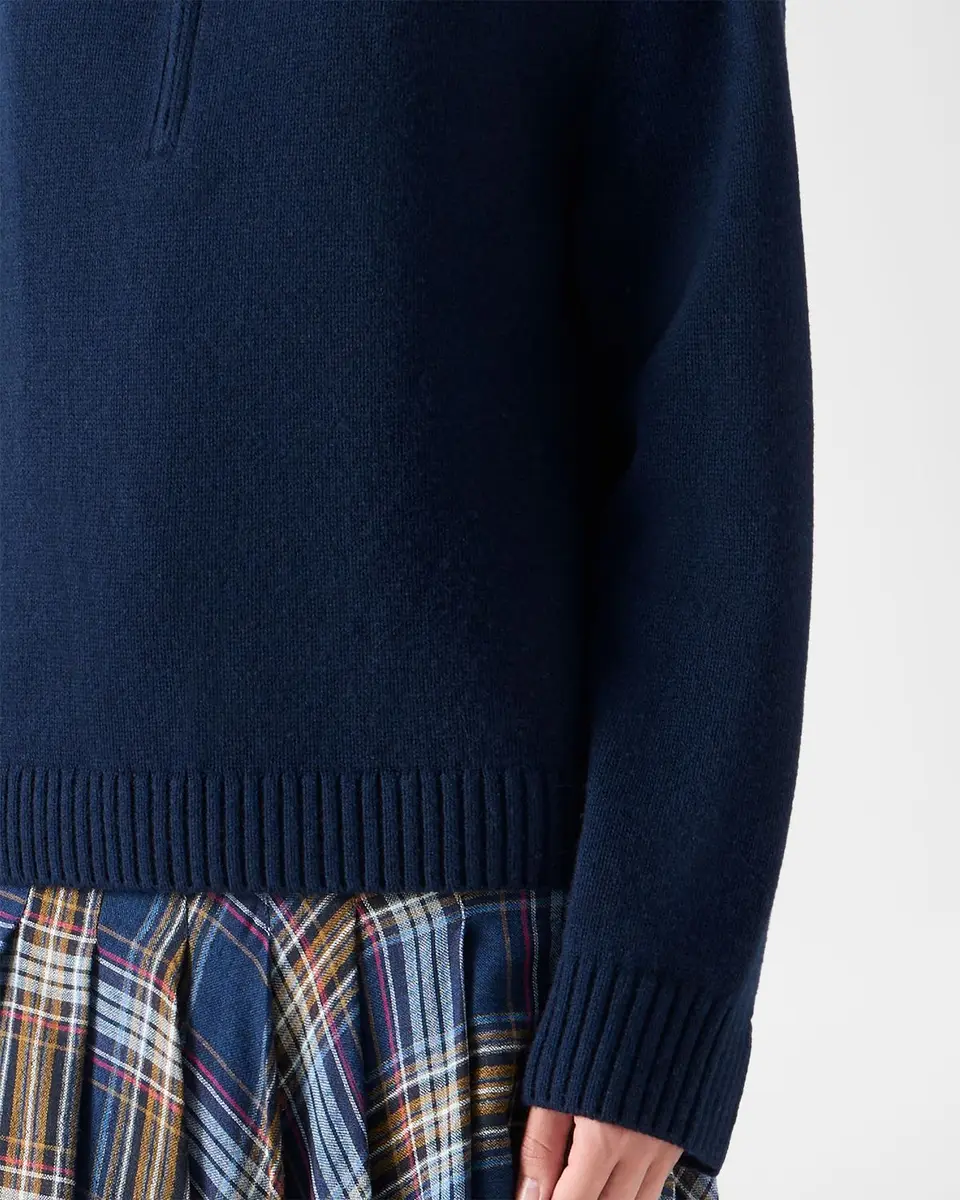Akris punto Chunky Yak Knit Half-Zip Pullover | Thumbnail 5 Akris punto Chunky Yak Knit Half-Zip Pullover | Thumbnail 5