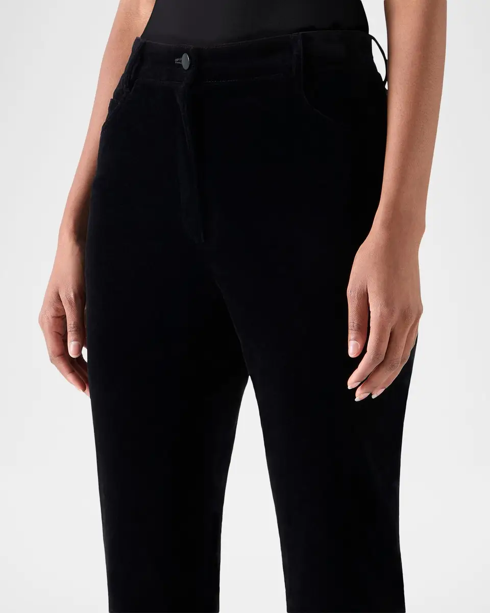 Akris punto Cali Stretch Velvet Bootcut Pants | Thumbnail 5 Akris punto Cali Stretch Velvet Bootcut Pants | Thumbnail 5
