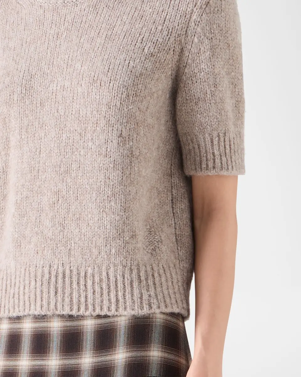 Akris punto Fluffy Alpaca Crewneck Sweater | Thumbnail 5 Akris punto Fluffy Alpaca Crewneck Sweater | Thumbnail 5
