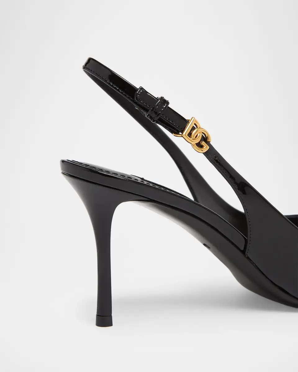 Dolce & Gabbana 75mm DG Vernice Patent Leather Slingback Pumps | Thumbnail 5 Dolce & Gabbana 75mm DG Vernice Patent Leather Slingback Pumps | Thumbnail 5
