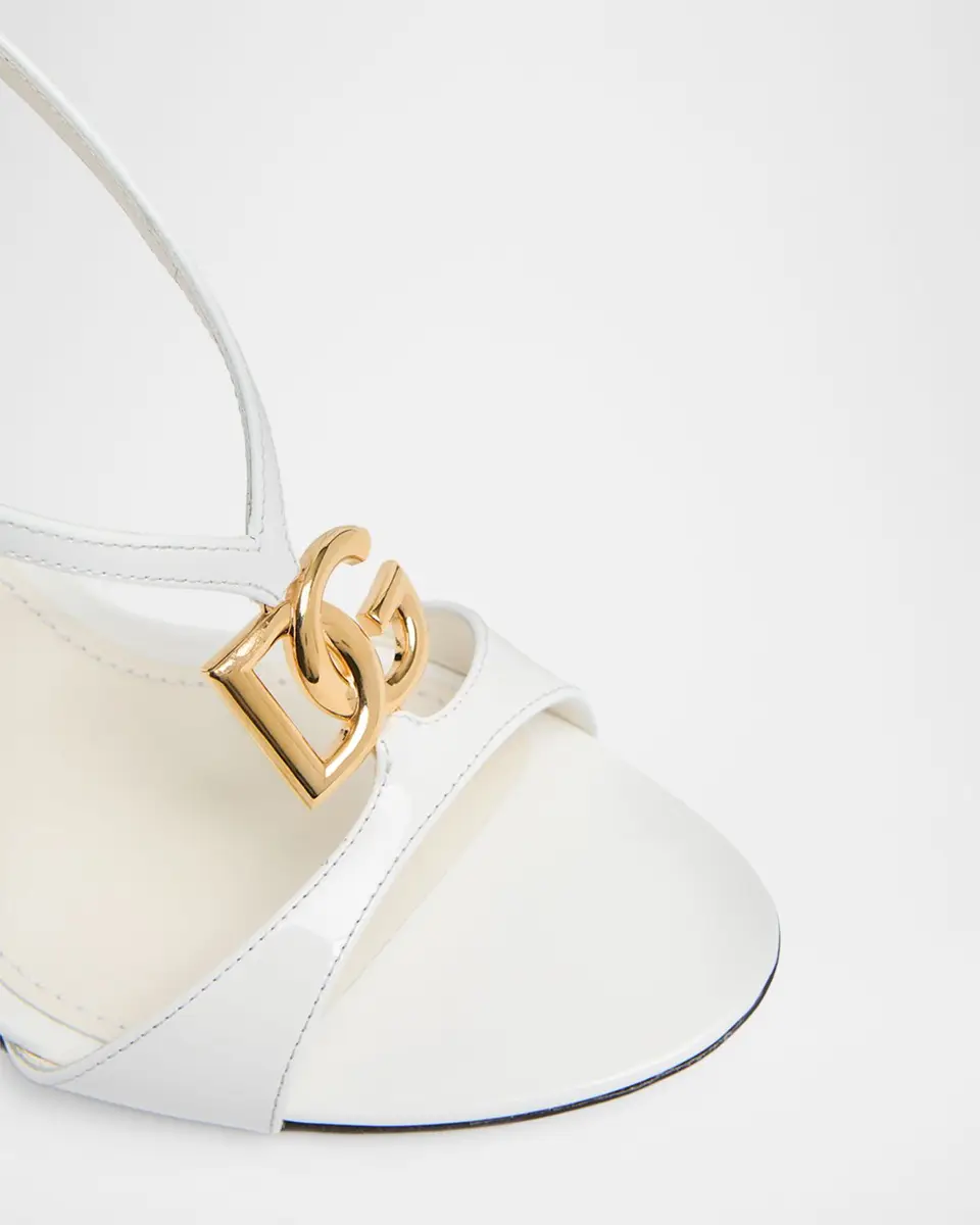 Dolce & Gabbana 105mm DG Leather Ankle-Strap Sandals | Thumbnail 5
