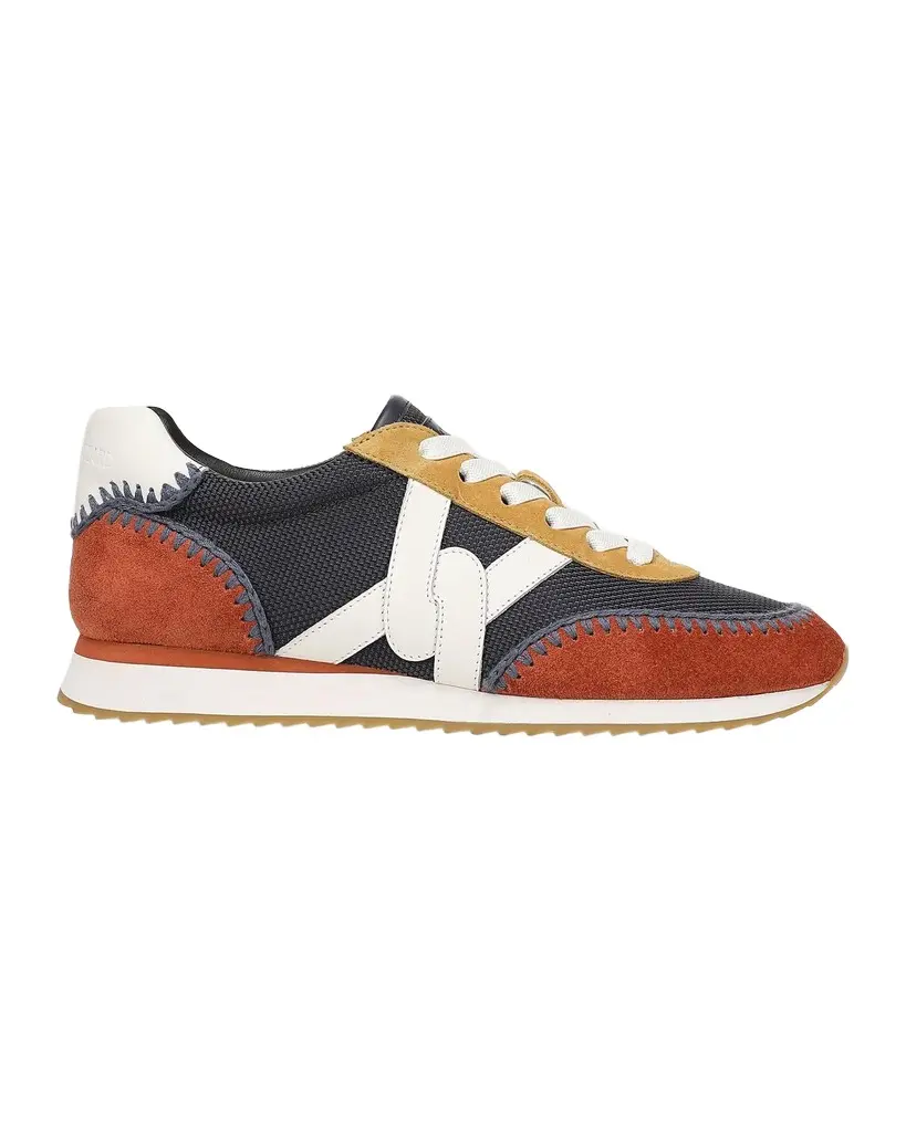 Penrose Whipstitch Mesh and Mixed Leather Sneakers Penrose Whipstitch Mesh and Mixed Leather Sneakers