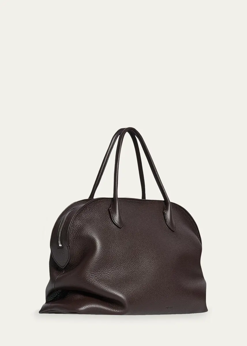 The Row Agnes 15 Top-Handle Bag in Grain Leather | Thumbnail 2 The Row Agnes 15 Top-Handle Bag in Grain Leather | Thumbnail 2