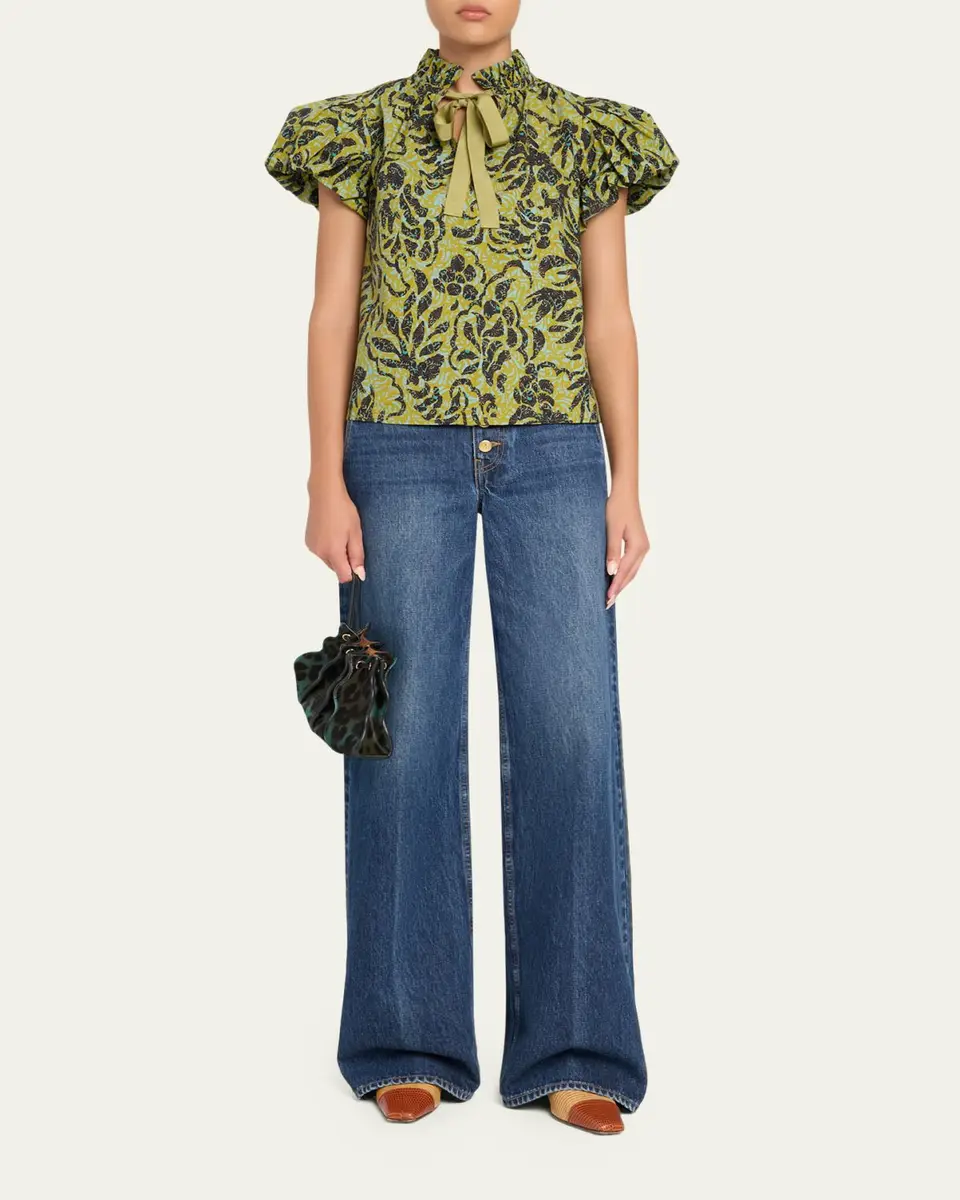 Ulla Johnson Estela Batik Floral Blouse | Thumbnail 2
