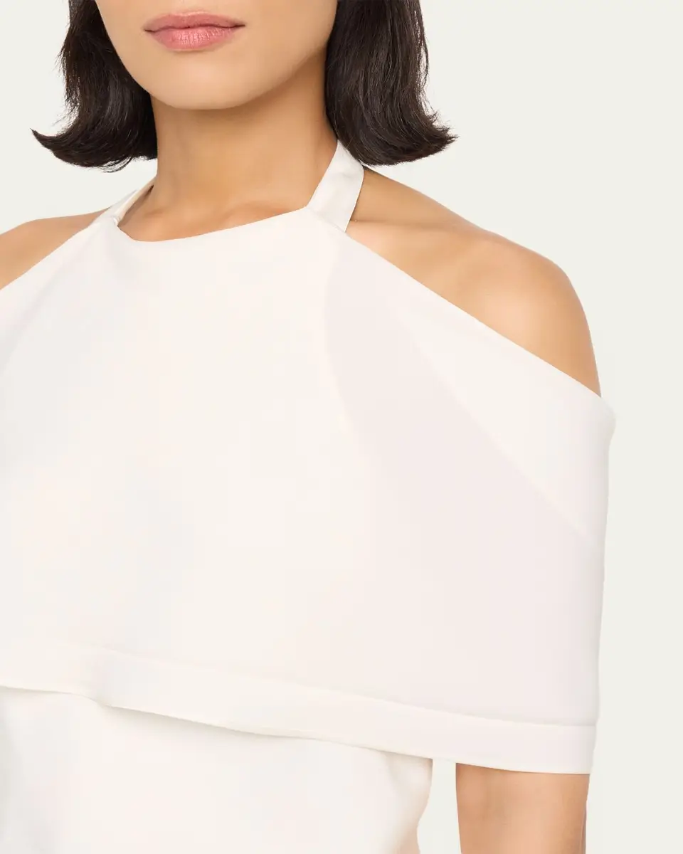 Simkhai Samira Satin Cape Top | Thumbnail 9