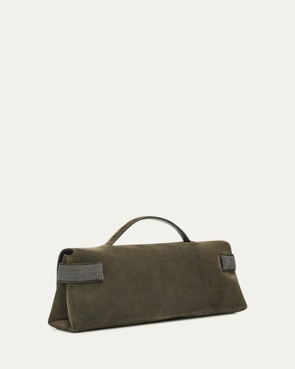 Brunello Cucinelli Essence Suede Top-Handle Bag | Thumbnail 3 Brunello Cucinelli Essence Suede Top-Handle Bag | Thumbnail 3
