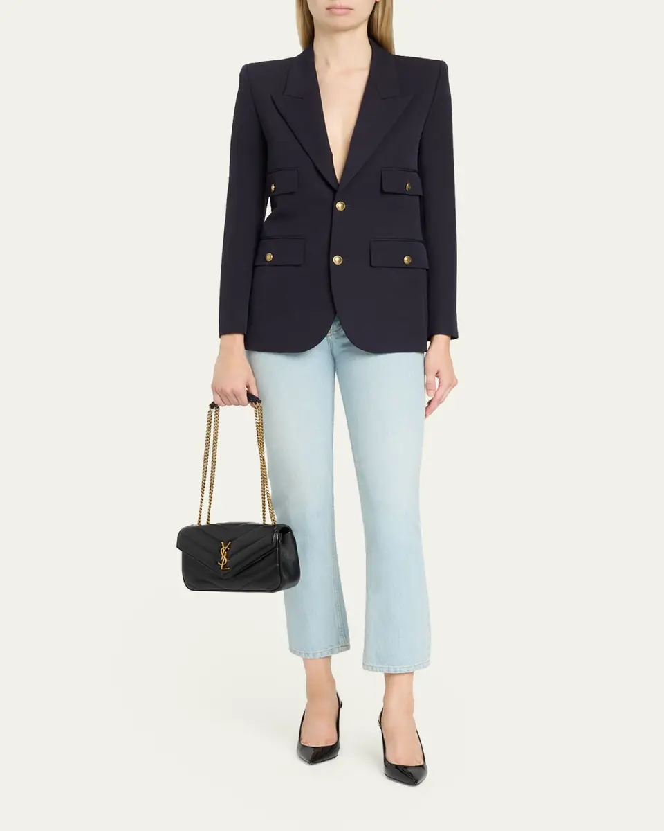 Saint Laurent Loulou YSL Quilted Leather Shoulder Bag | Thumbnail 5 Saint Laurent Loulou YSL Quilted Leather Shoulder Bag | Thumbnail 5