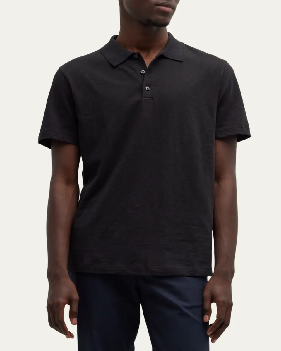 Theory Men's Bron D Cosmos Polo Shirt | Thumbnail 4 Theory Men's Bron D Cosmos Polo Shirt | Thumbnail 4
