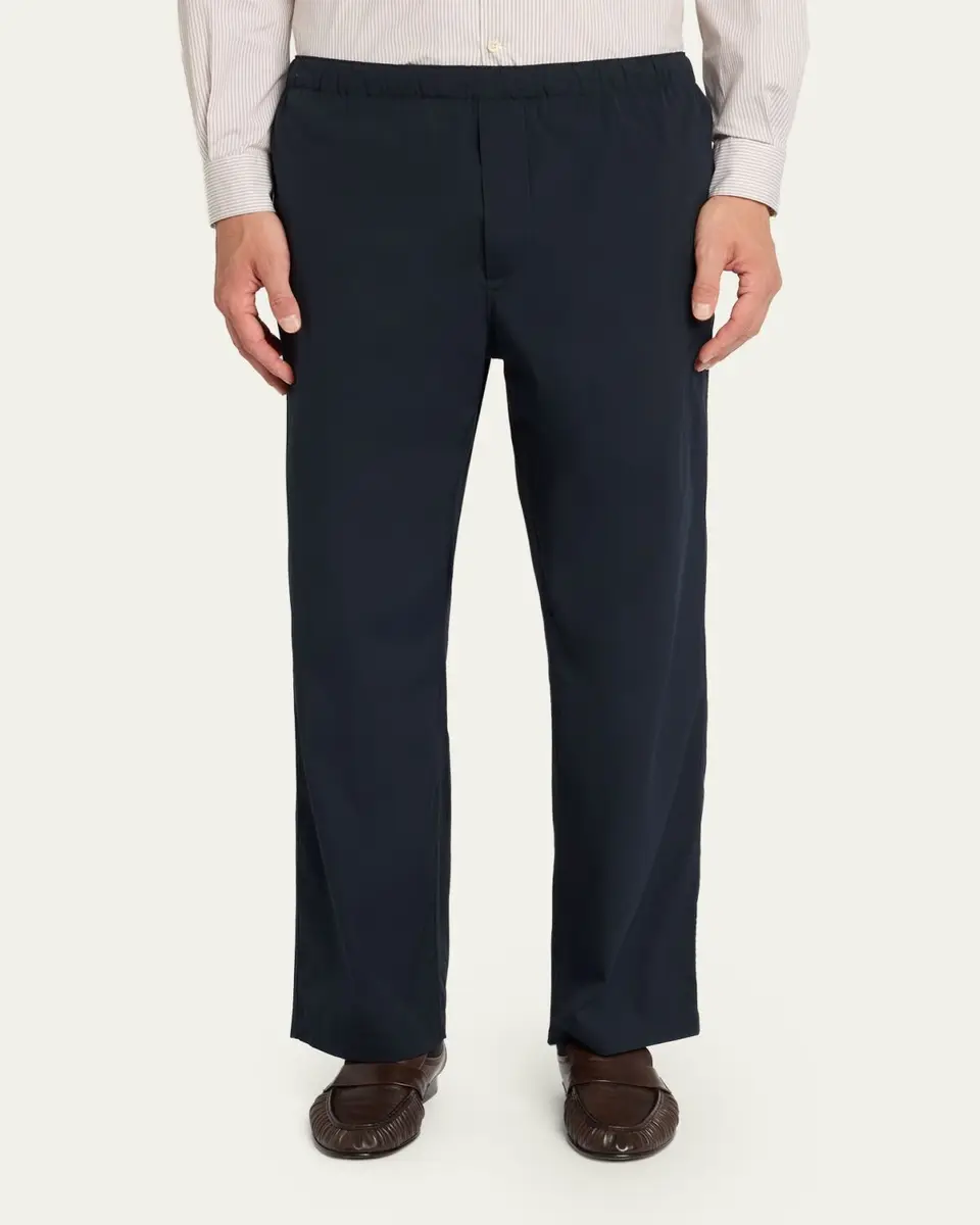 The Row Men's Pascale Stretch Poplin Pants | Thumbnail 4 The Row Men's Pascale Stretch Poplin Pants | Thumbnail 4