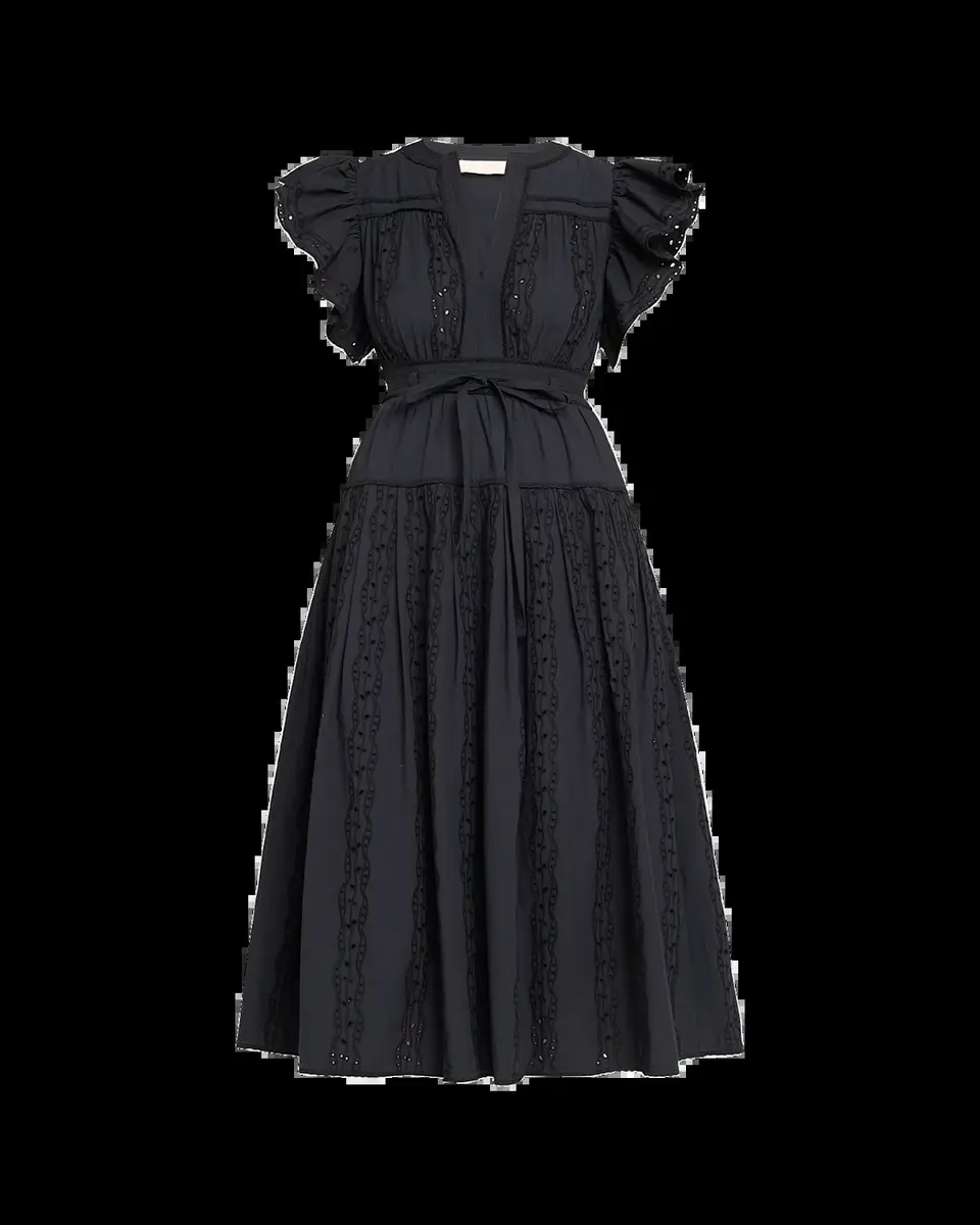 Ulla Johnson Dani Embroidered Cotton Midi Dress | Thumbnail 2 Ulla Johnson Dani Embroidered Cotton Midi Dress | Thumbnail 2