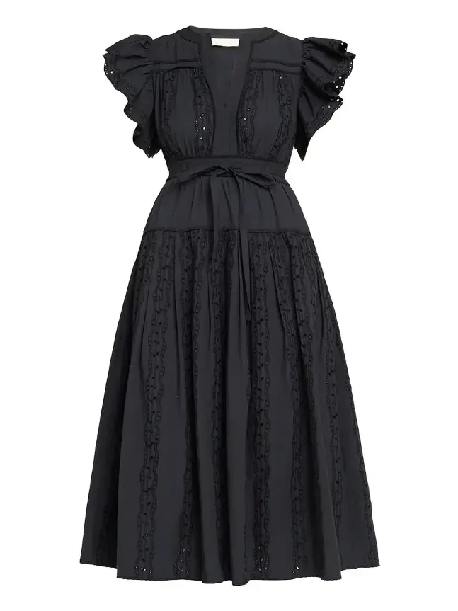 Dani Embroidered Cotton Midi Dress Dani Embroidered Cotton Midi Dress