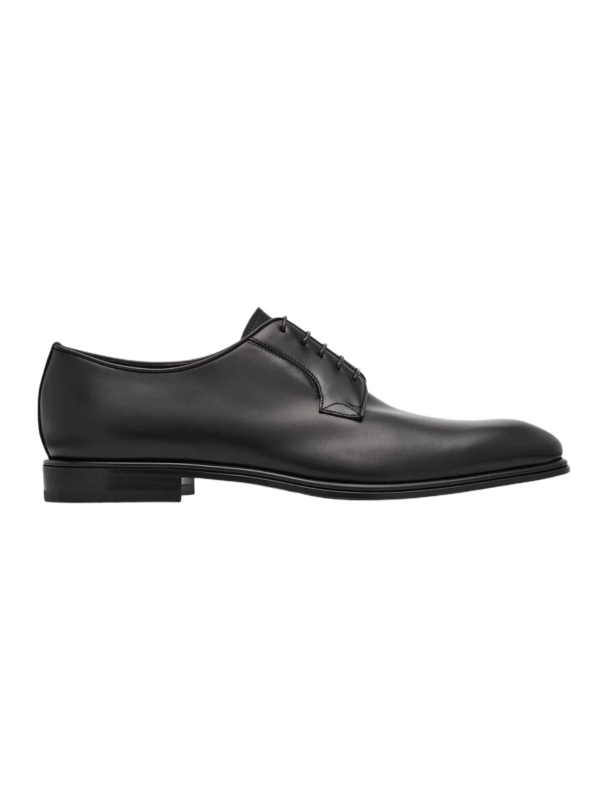 Men's Stefano Almond-Toe Leather Derby Shoes Men's Stefano Almond-Toe Leather Derby Shoes