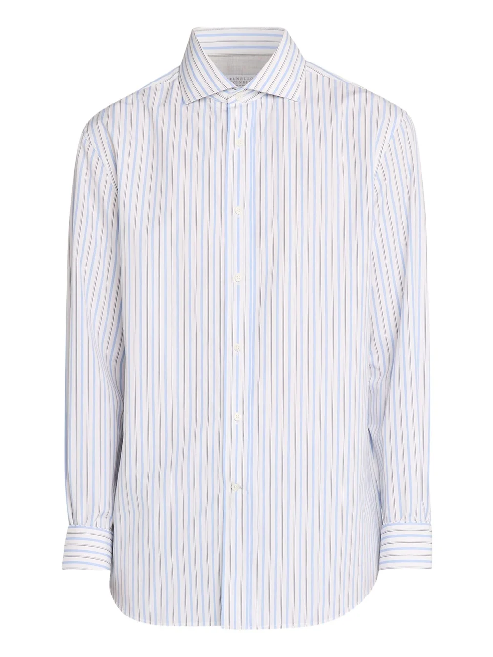 Brunello Cucinelli Men's Cotton Variegated Stripe Button-Down Shirt