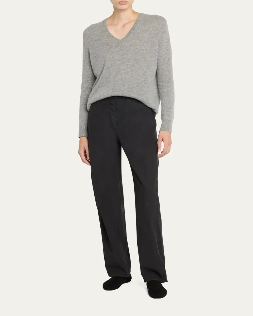 The Row Phora Lightweight Cashmere V-Neck Sweater | Thumbnail 6
