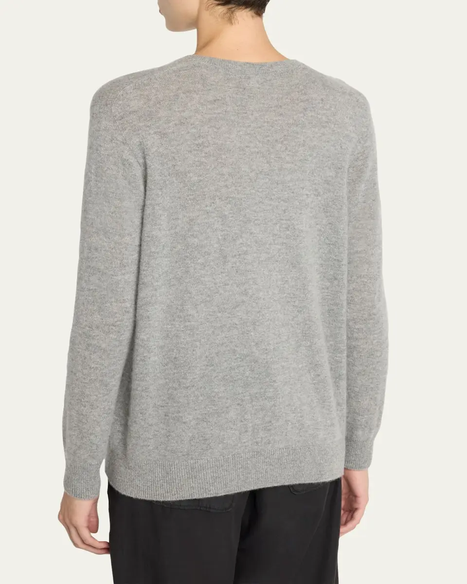 The Row Phora Lightweight Cashmere V-Neck Sweater | Thumbnail 7