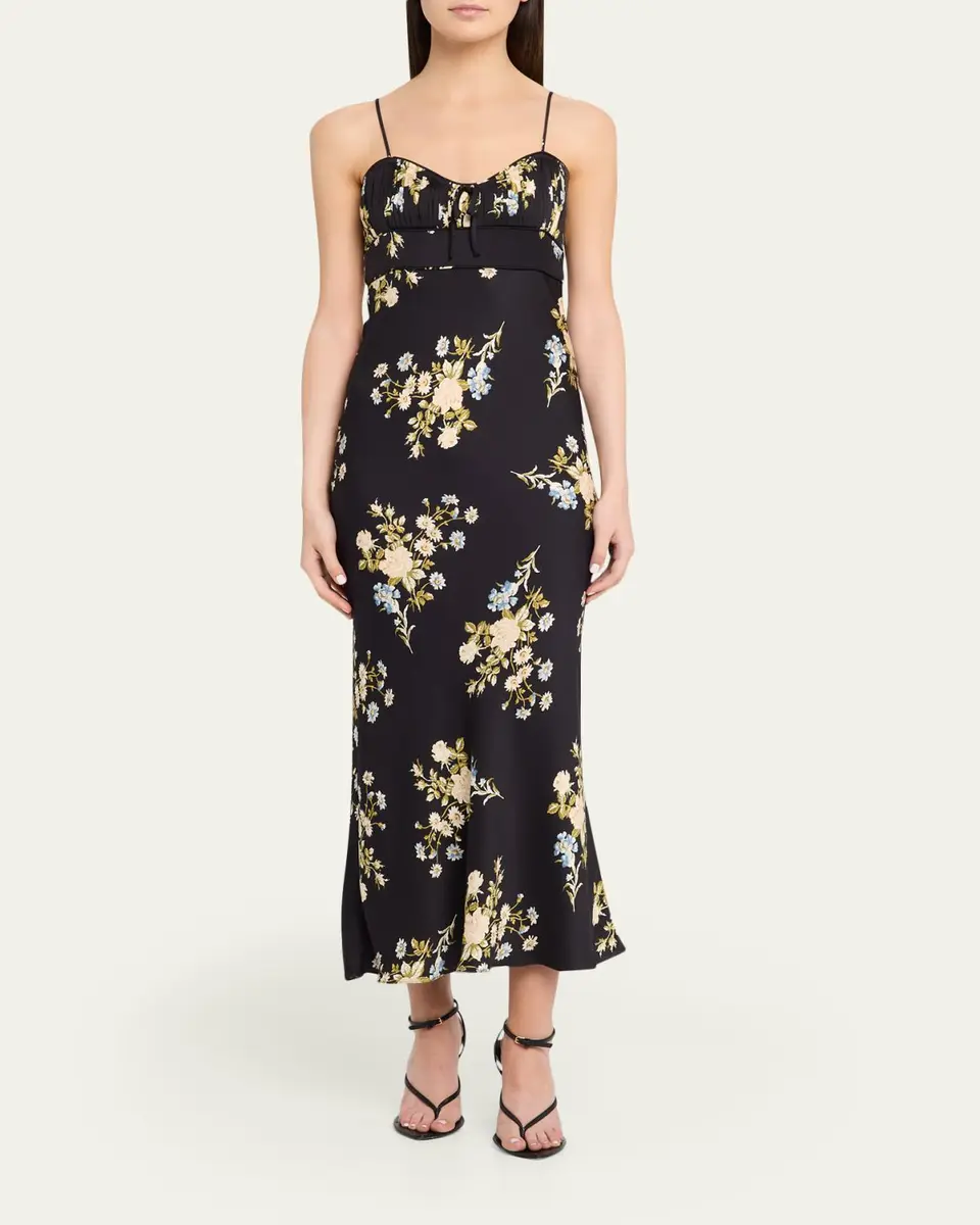 Veronica Beard Kieren Floral Slip Dress | Thumbnail 2 Veronica Beard Kieren Floral Slip Dress | Thumbnail 2