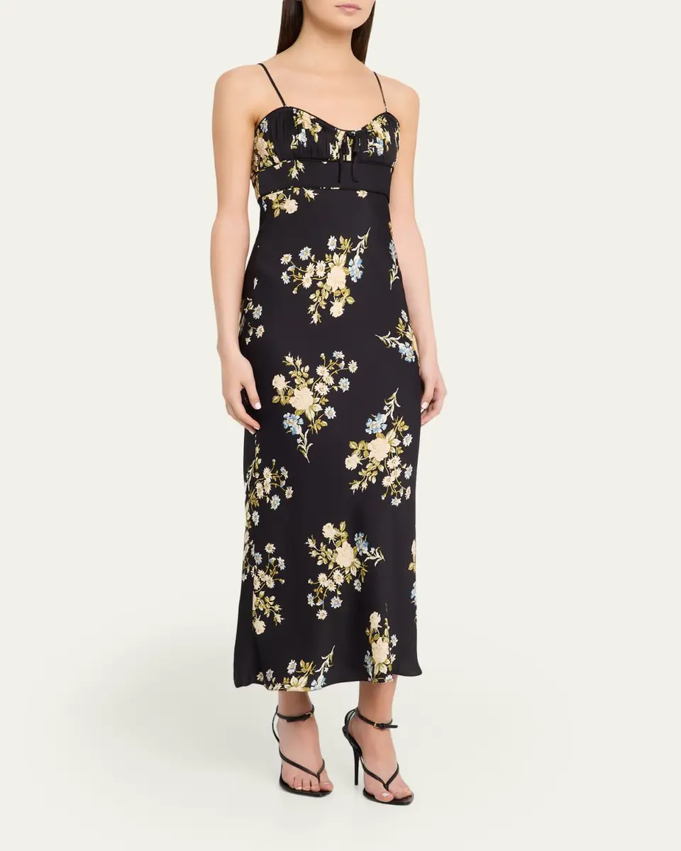 Veronica Beard Kieren Floral Slip Dress | Thumbnail 4 Veronica Beard Kieren Floral Slip Dress | Thumbnail 4