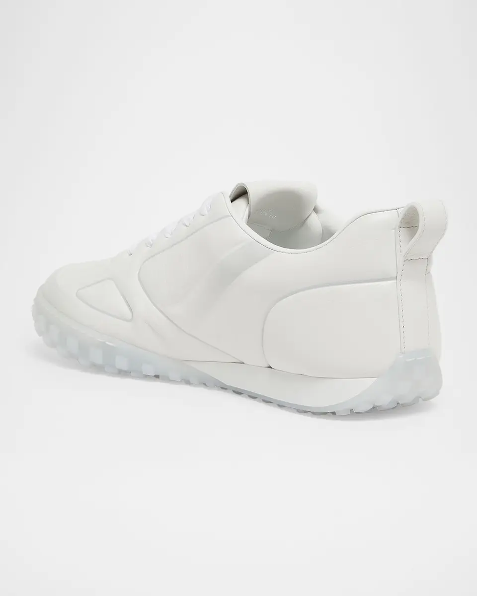 Givenchy Men's New Glide Leather Low-Top Sneakers | Thumbnail 4 Givenchy Men's New Glide Leather Low-Top Sneakers | Thumbnail 4