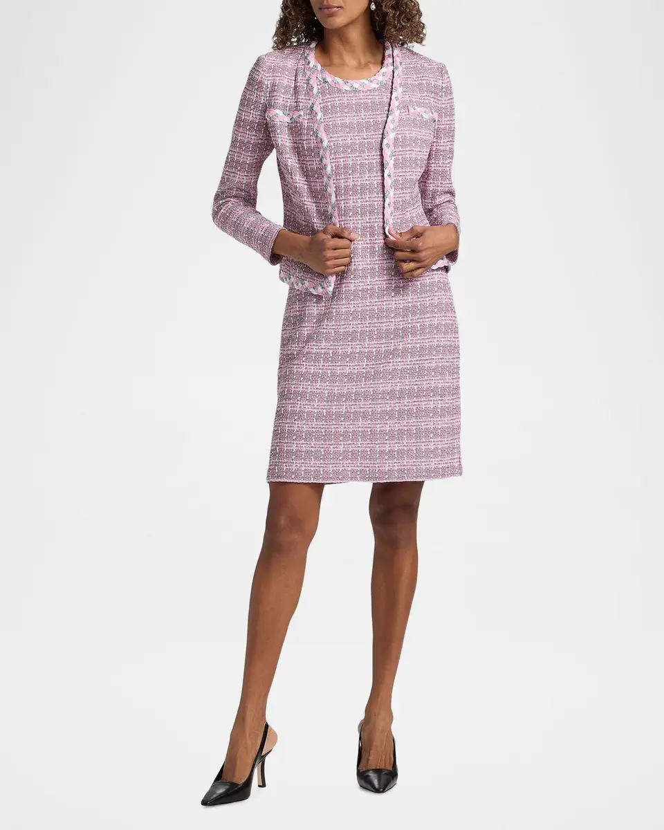 Misook Tweed Knit Sheath Minidress | Thumbnail 2 Misook Tweed Knit Sheath Minidress | Thumbnail 2