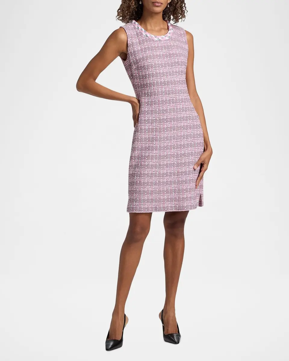 Misook Tweed Knit Sheath Minidress | Thumbnail 4 Misook Tweed Knit Sheath Minidress | Thumbnail 4