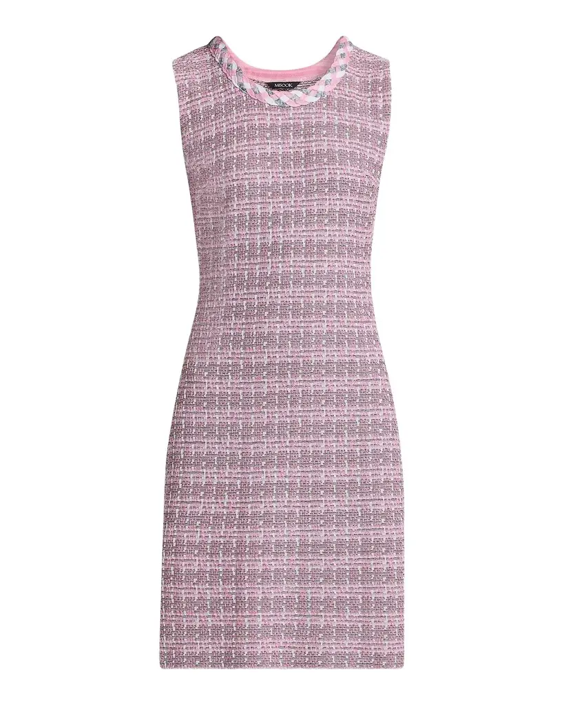 Misook Tweed Knit Sheath Minidress