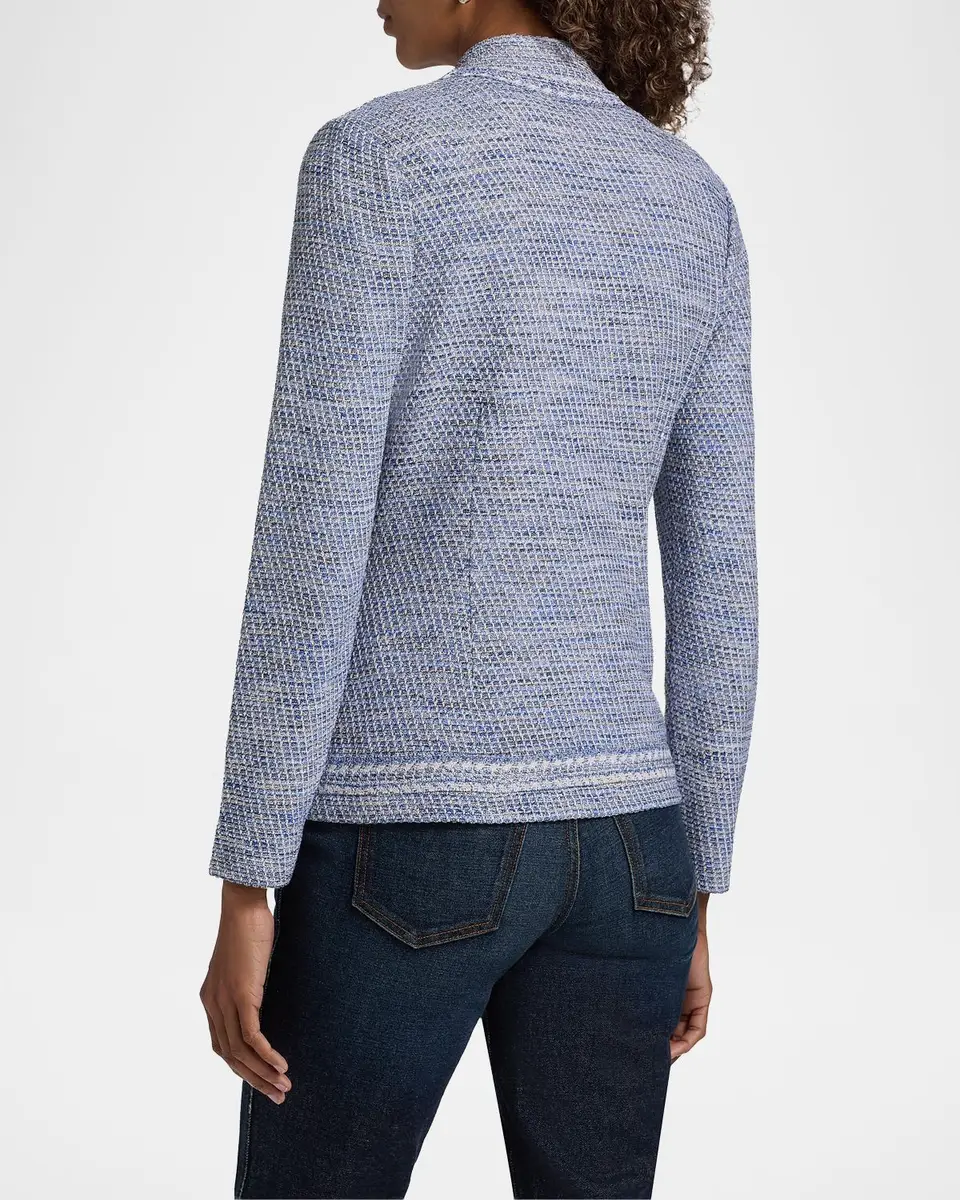 Misook Mélange Tweed Knit Jacket | Thumbnail 3 Misook Mélange Tweed Knit Jacket | Thumbnail 3