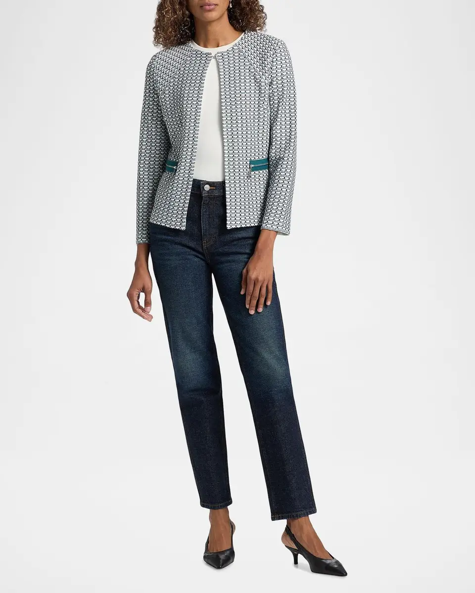 Misook Basketweave Knit Fitted Jacket | Thumbnail 2