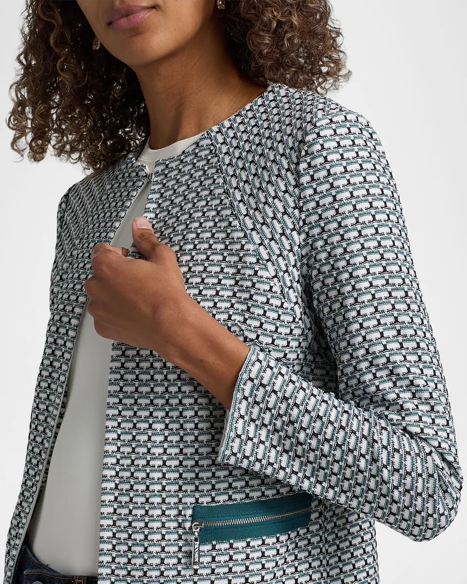 Misook Basketweave Knit Fitted Jacket | Thumbnail 5