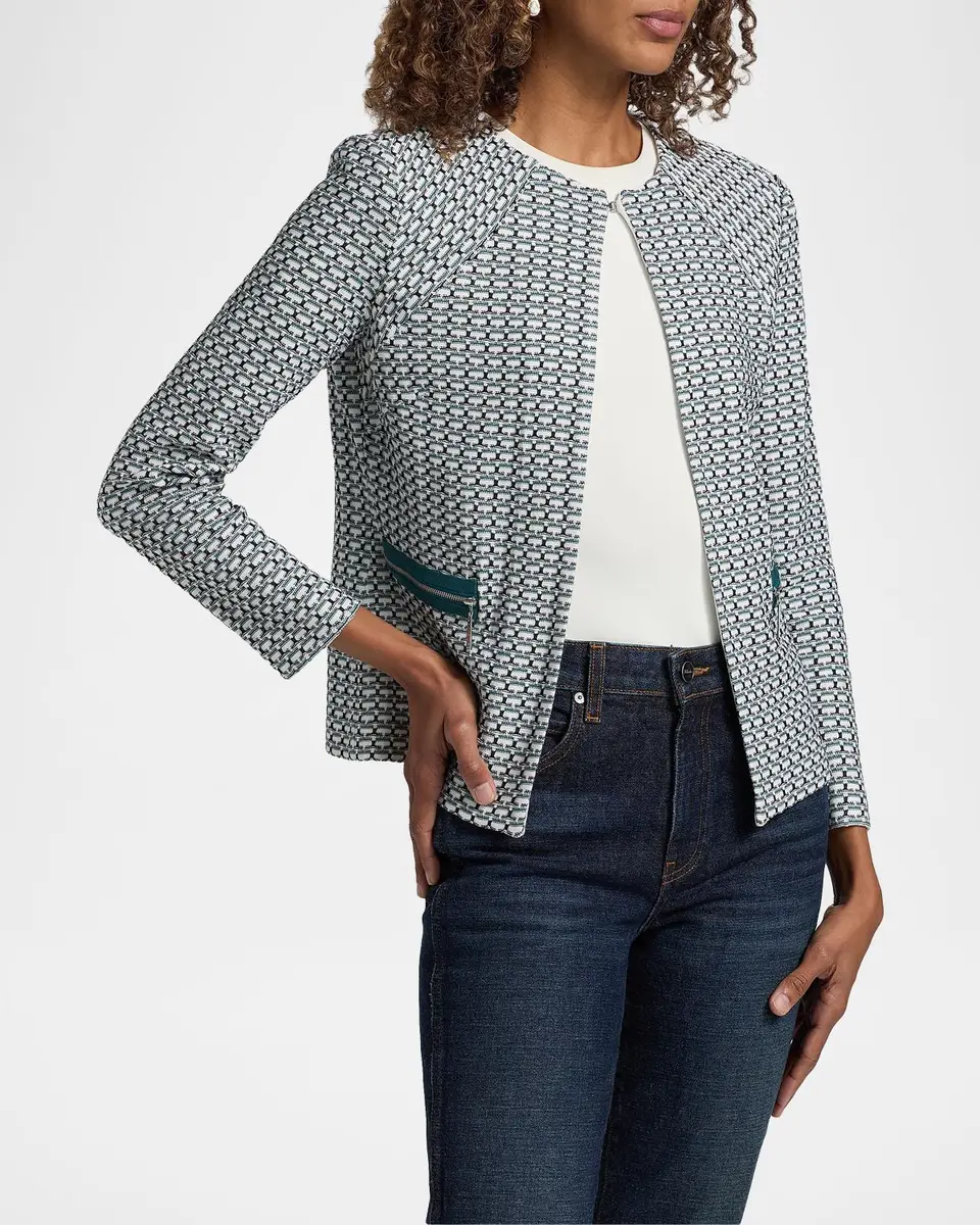 Misook Basketweave Knit Fitted Jacket | Thumbnail 7