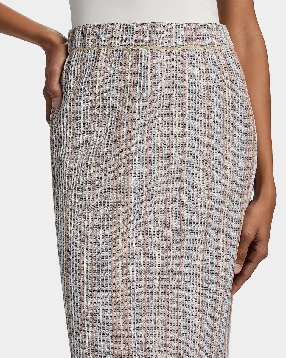 Misook Striped Knit Pencil Midi Skirt | Thumbnail 5 Misook Striped Knit Pencil Midi Skirt | Thumbnail 5