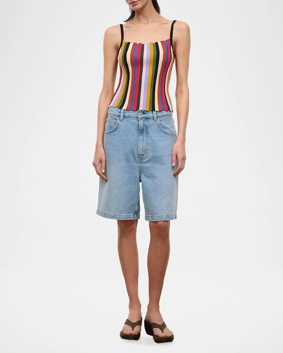 Staud Skye Striped Tank | Thumbnail 2 Staud Skye Striped Tank | Thumbnail 2