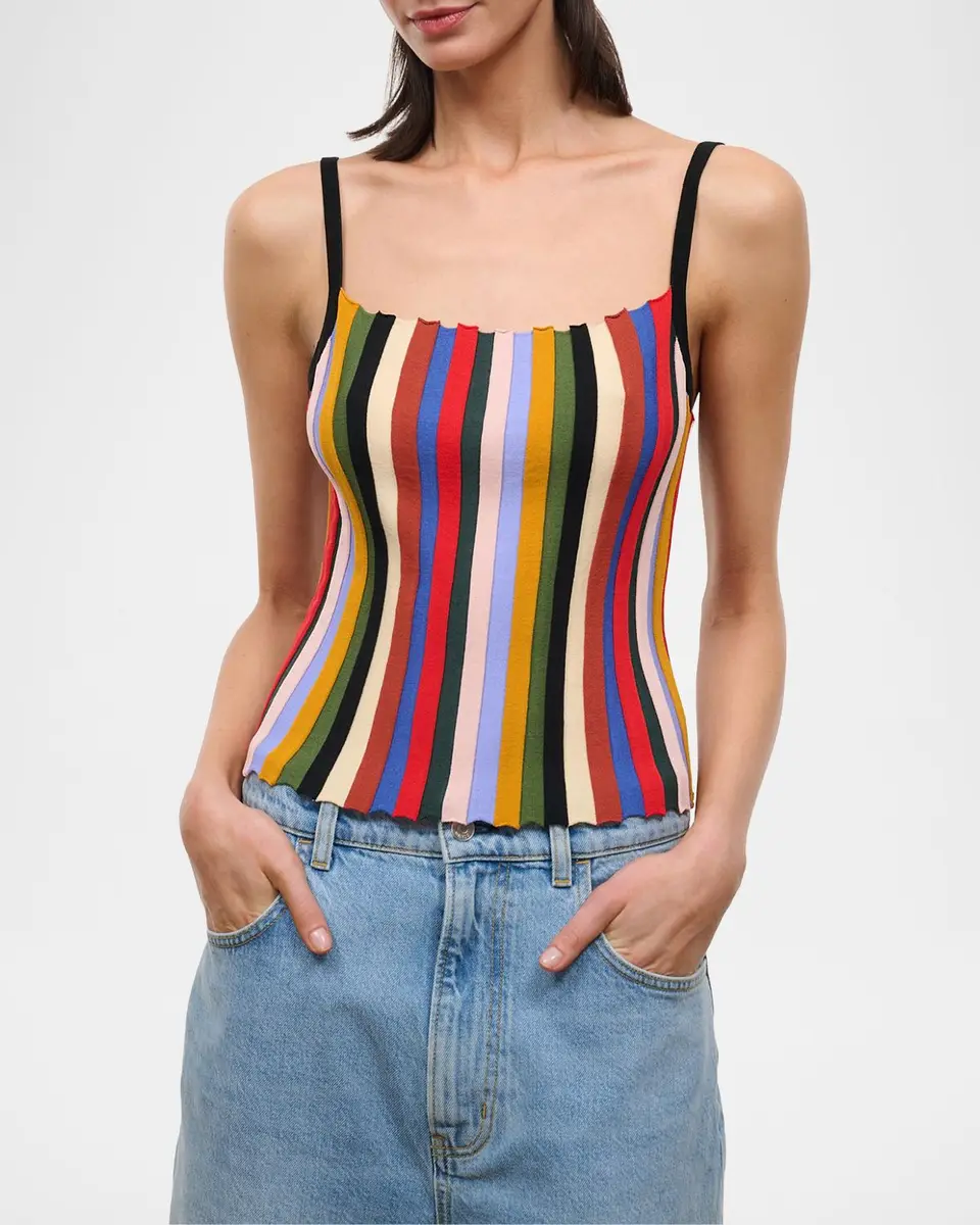 Staud Skye Striped Tank | Thumbnail 3 Staud Skye Striped Tank | Thumbnail 3