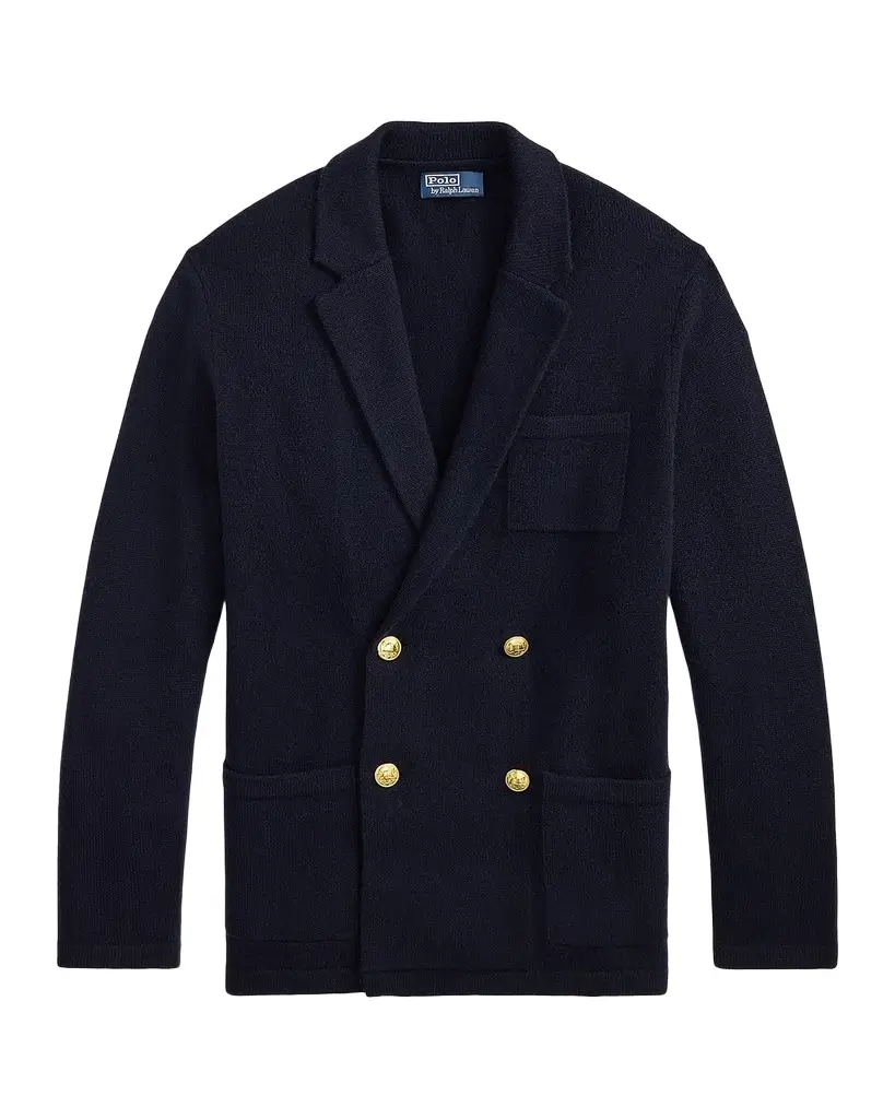 Polo Ralph Lauren Men's Aviator Cashmere Double-Breasted Blazer | Image 1 Polo Ralph Lauren Men's Aviator Cashmere Double-Breasted Blazer | Image 1