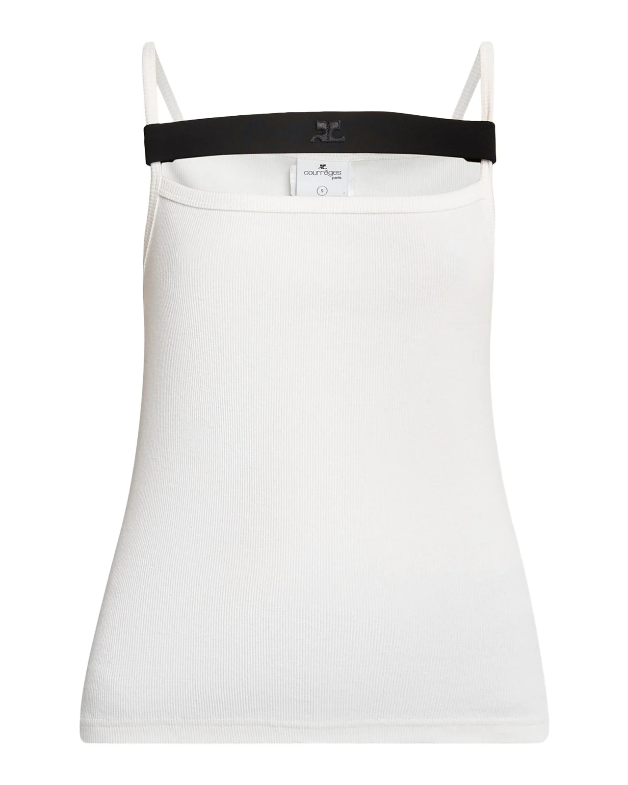 Courrèges 90s Rib Strap Tank Top