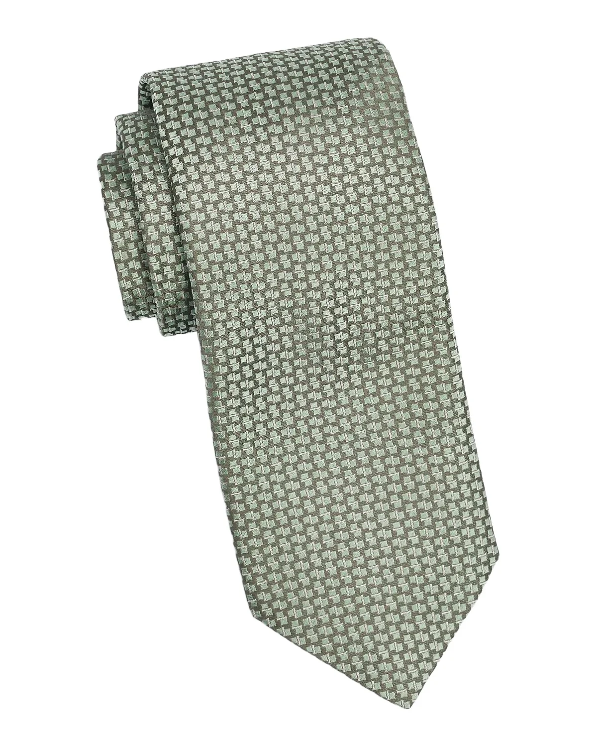 Canali Men's Geometric Woven Silk Tie