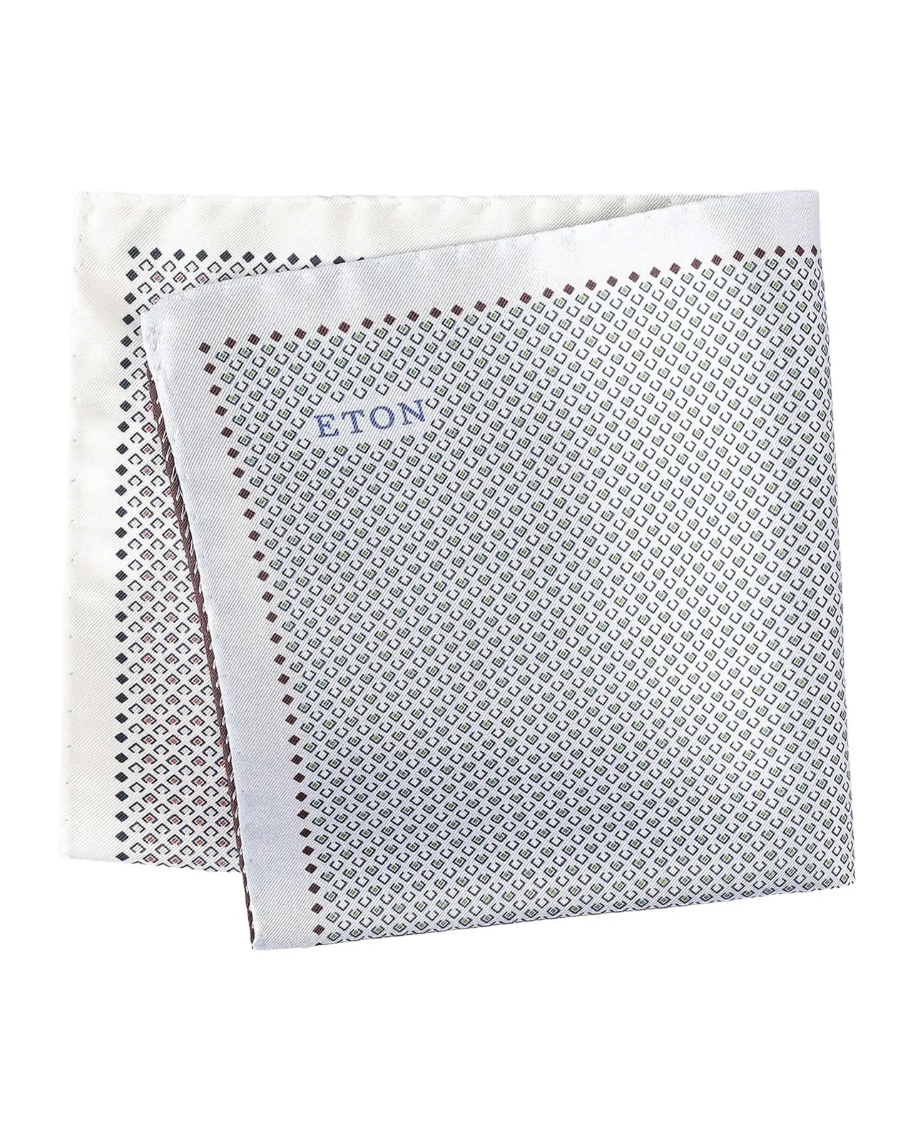 Men's Four-Sided Micro-Print Silk Pocket Square