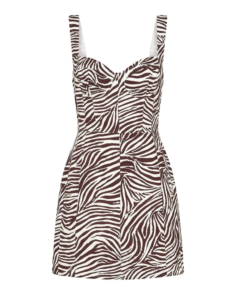 NICHOLAS Alina Printed Linen-Blend A-Line Mini Dress | Image 1 NICHOLAS Alina Printed Linen-Blend A-Line Mini Dress | Image 1