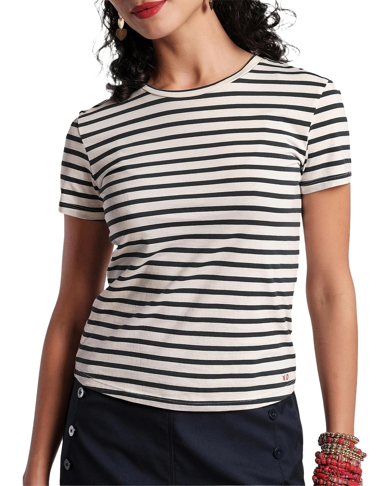 Super Striped Pima Cotton T-Shirt