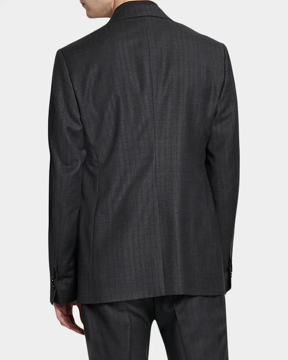Dolce & Gabbana Men's Wool Tonal Stripe 2-Button Suit Jacket | Thumbnail 3 Dolce & Gabbana Men's Wool Tonal Stripe 2-Button Suit Jacket | Thumbnail 3