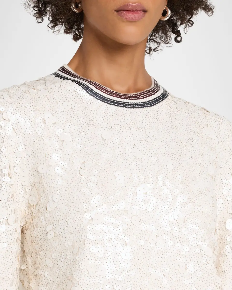 CYNTHIA ROWLEY Sequin Crewneck Sweater | Thumbnail 5 CYNTHIA ROWLEY Sequin Crewneck Sweater | Thumbnail 5