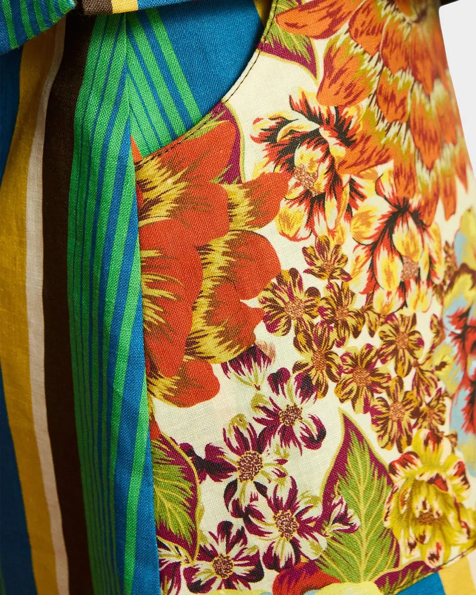 ALÉMAIS Charlie Graphic Linen Mini Skirt | Thumbnail 5