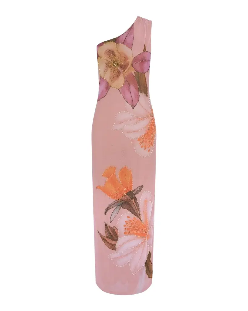 PatBo Peony Floral One-Shoulder Maxi Dress | Image 1 PatBo Peony Floral One-Shoulder Maxi Dress | Image 1