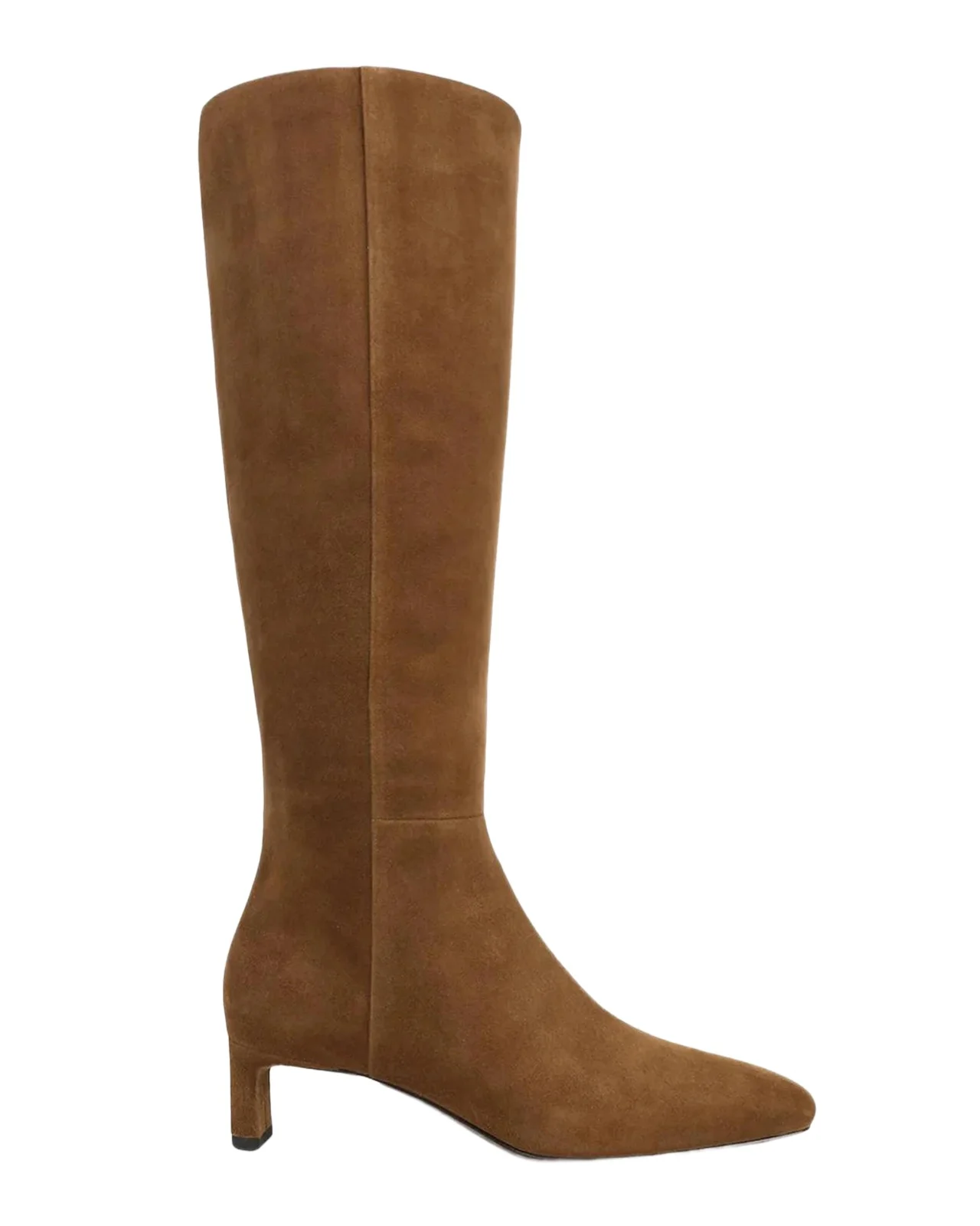 Lilith Suede Knee-High Kitten-Heel Boots