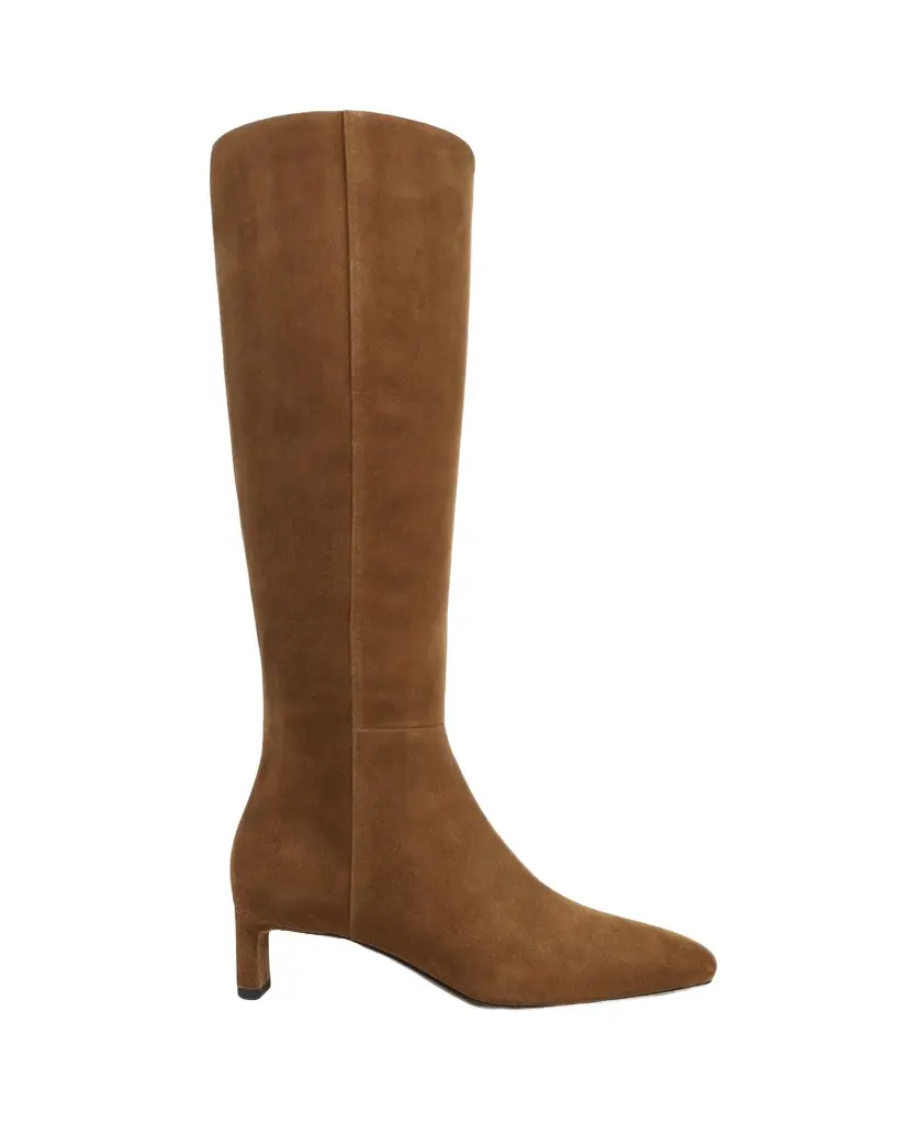 Vince Lilith Suede Knee-High Kitten-Heel Boots | Image 1 Vince Lilith Suede Knee-High Kitten-Heel Boots | Image 1