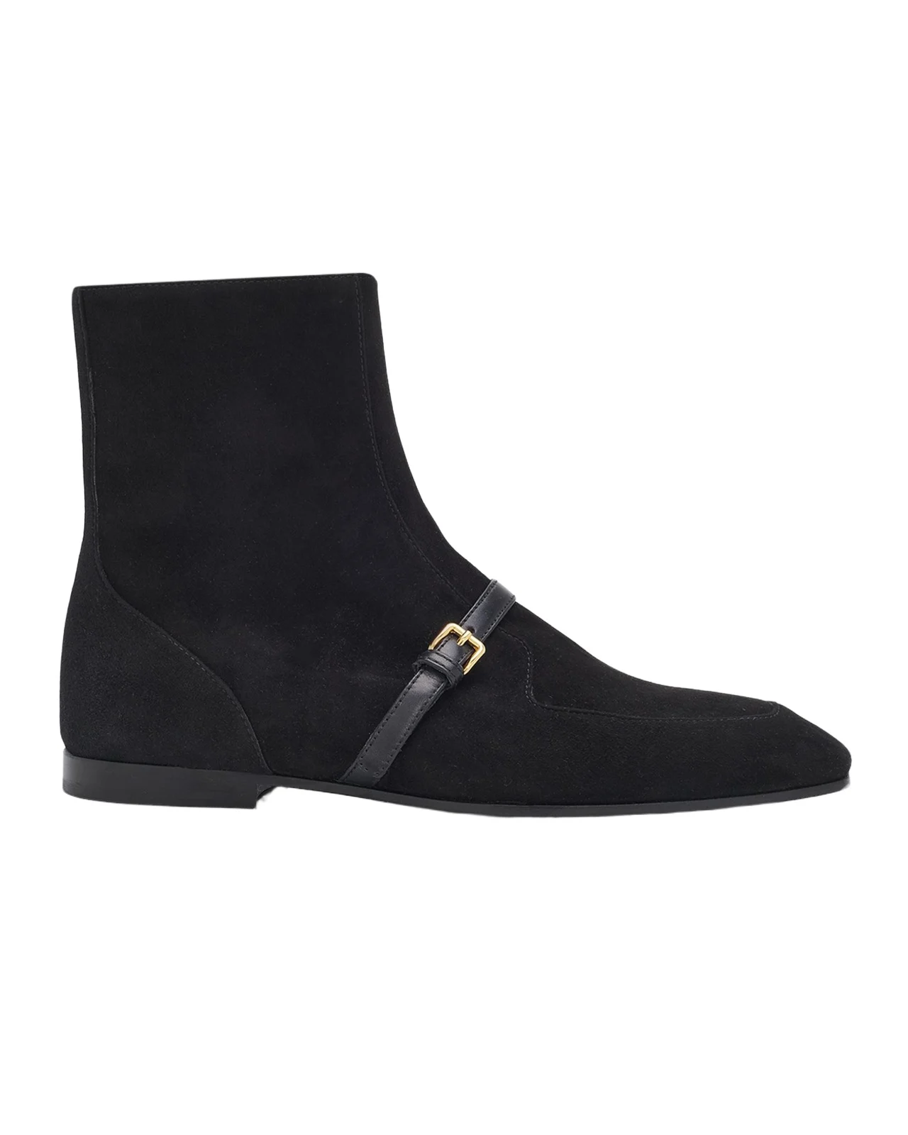 Suzanne Buckle Strap Suede Boots