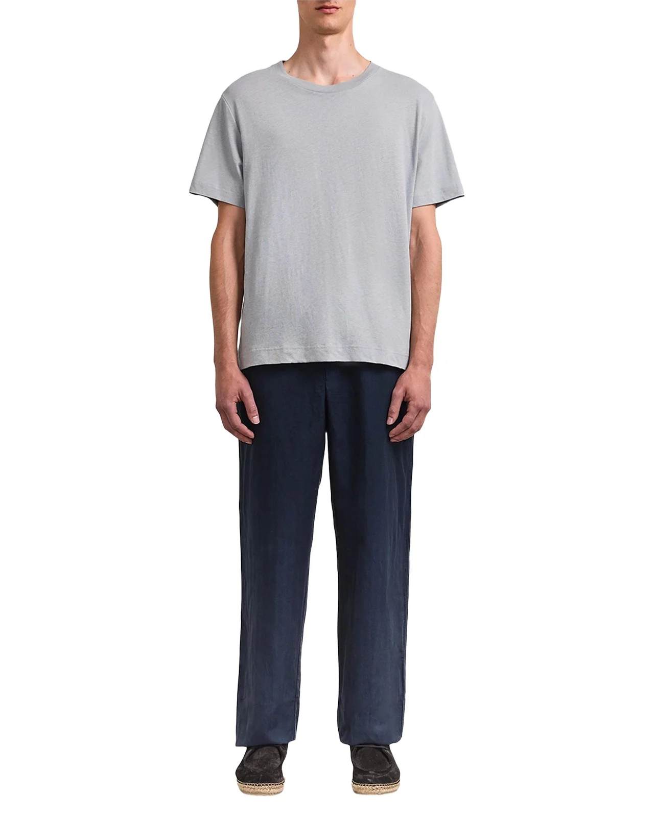 Frescobol Carioca Men's Dinis Cotton-Linen T-Shirt