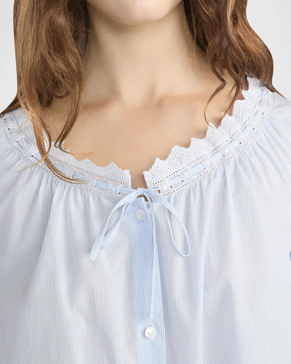 Frame The Serene Striped Cotton Top | Thumbnail 5 Frame The Serene Striped Cotton Top | Thumbnail 5