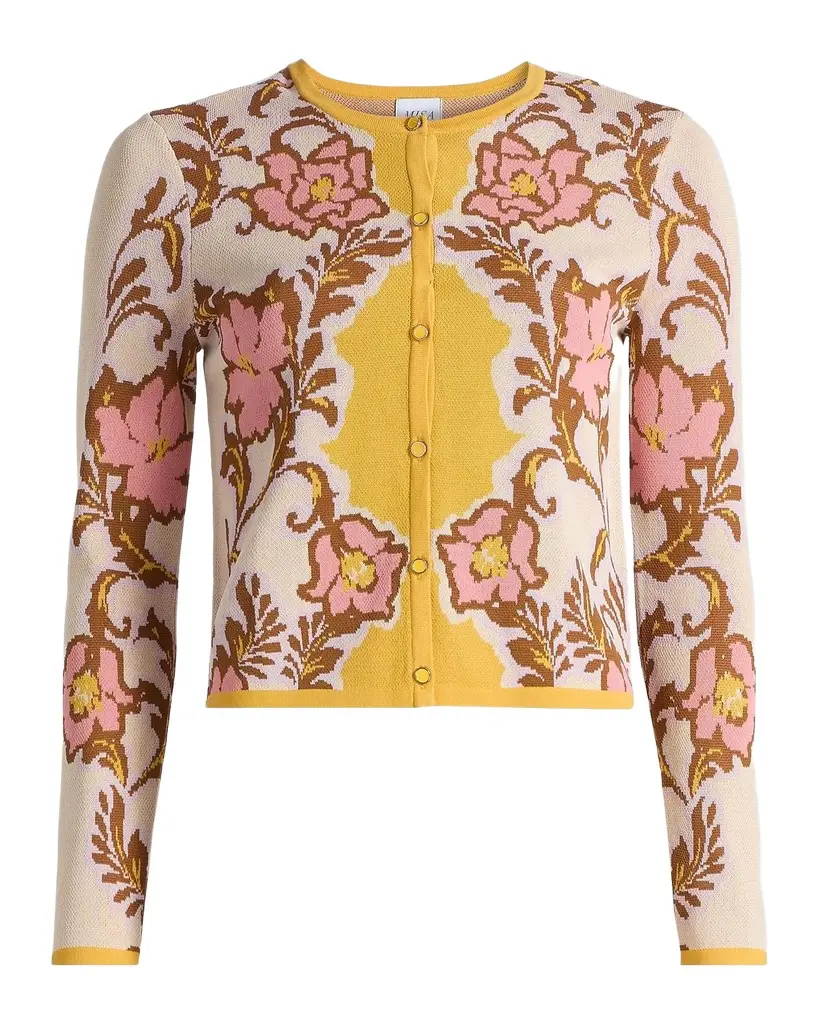 MISA Los Angeles Kenna Floral Knit Cardigan | Image 1 MISA Los Angeles Kenna Floral Knit Cardigan | Image 1